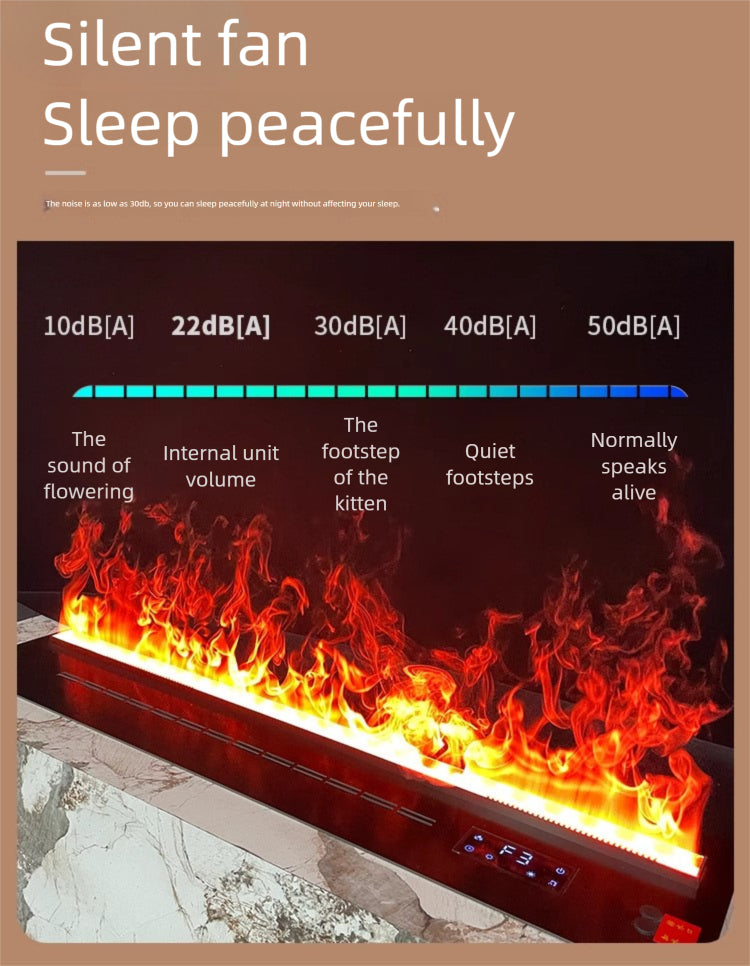 Straline Ultra-Thin Electric Fireplace Humidifier - Home Decor & TV Cabinet Design