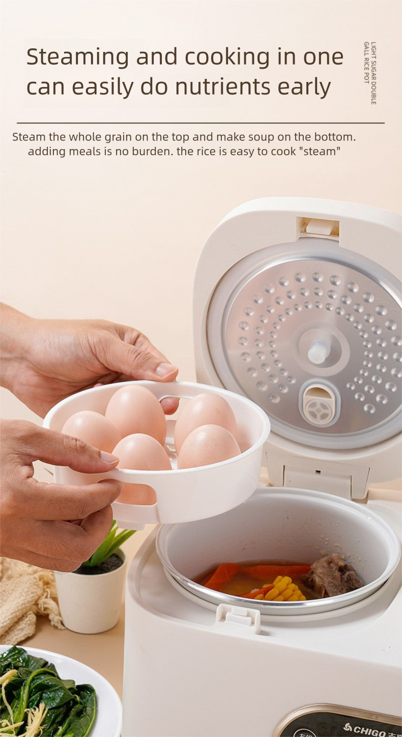 Strailine Dual-Pot Cooker: Healthy Low-Carb Meals for 1-3