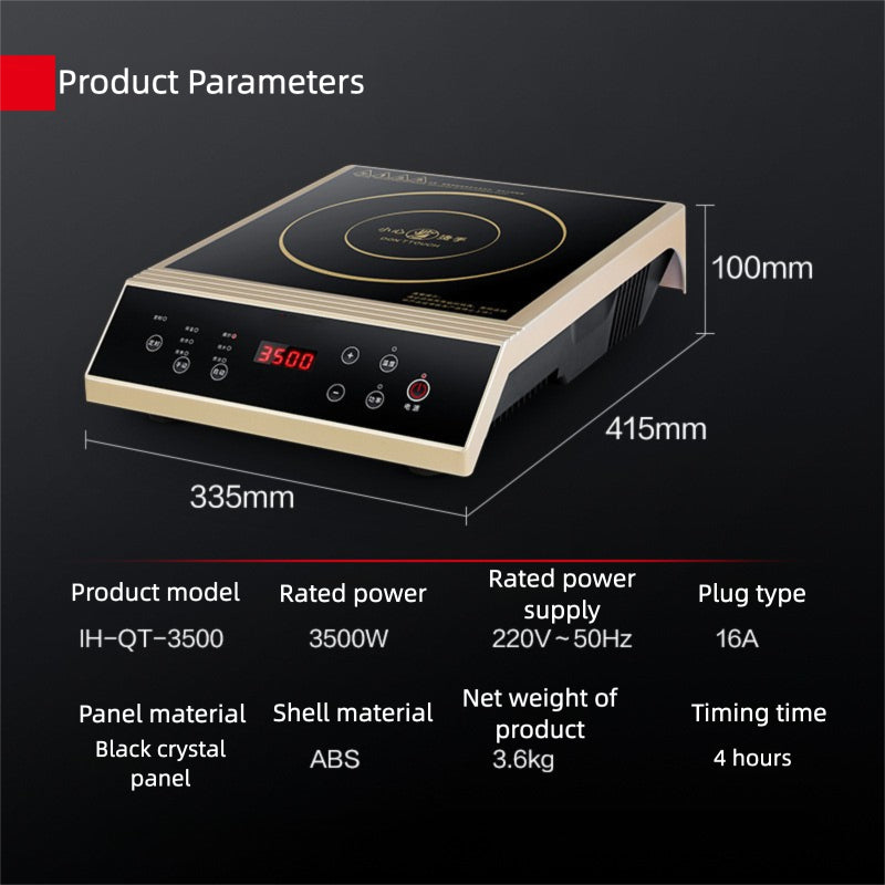 Straline Commercial Induction Cooktop - 3500W Professional Burner