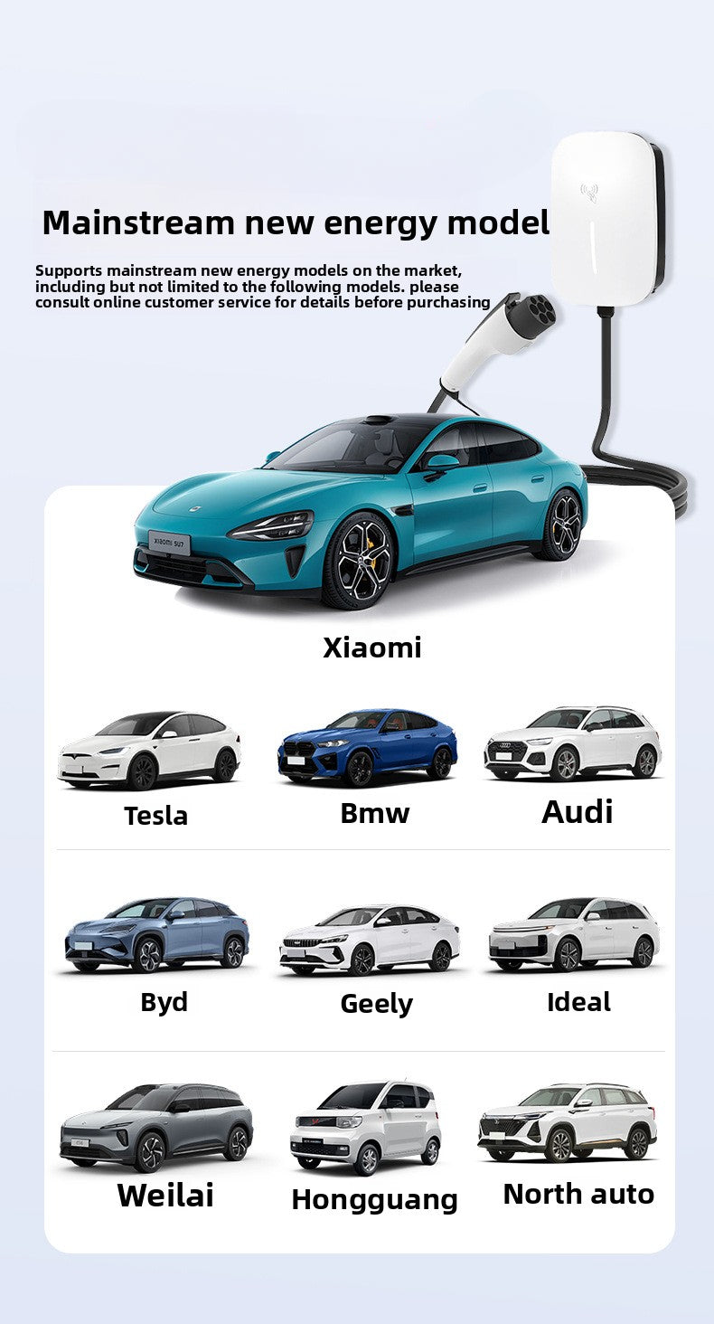 Strailine Smart 7kW EV Charger – 220V with Card & QR Code Access