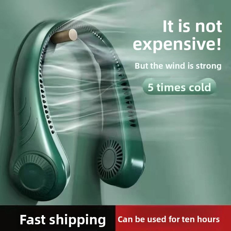 Strailine New Hanging Neck Fan, Portable Personal Cooling Fan, Handheld Bladeless Neck Fan