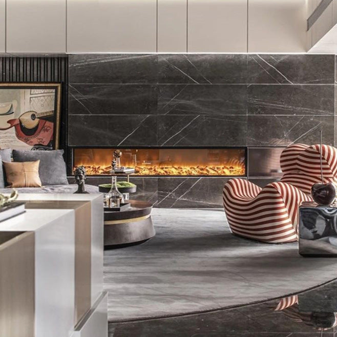 Strailine 3D Mist Fireplace – Compact Electric Heater with Realistic Flame Look