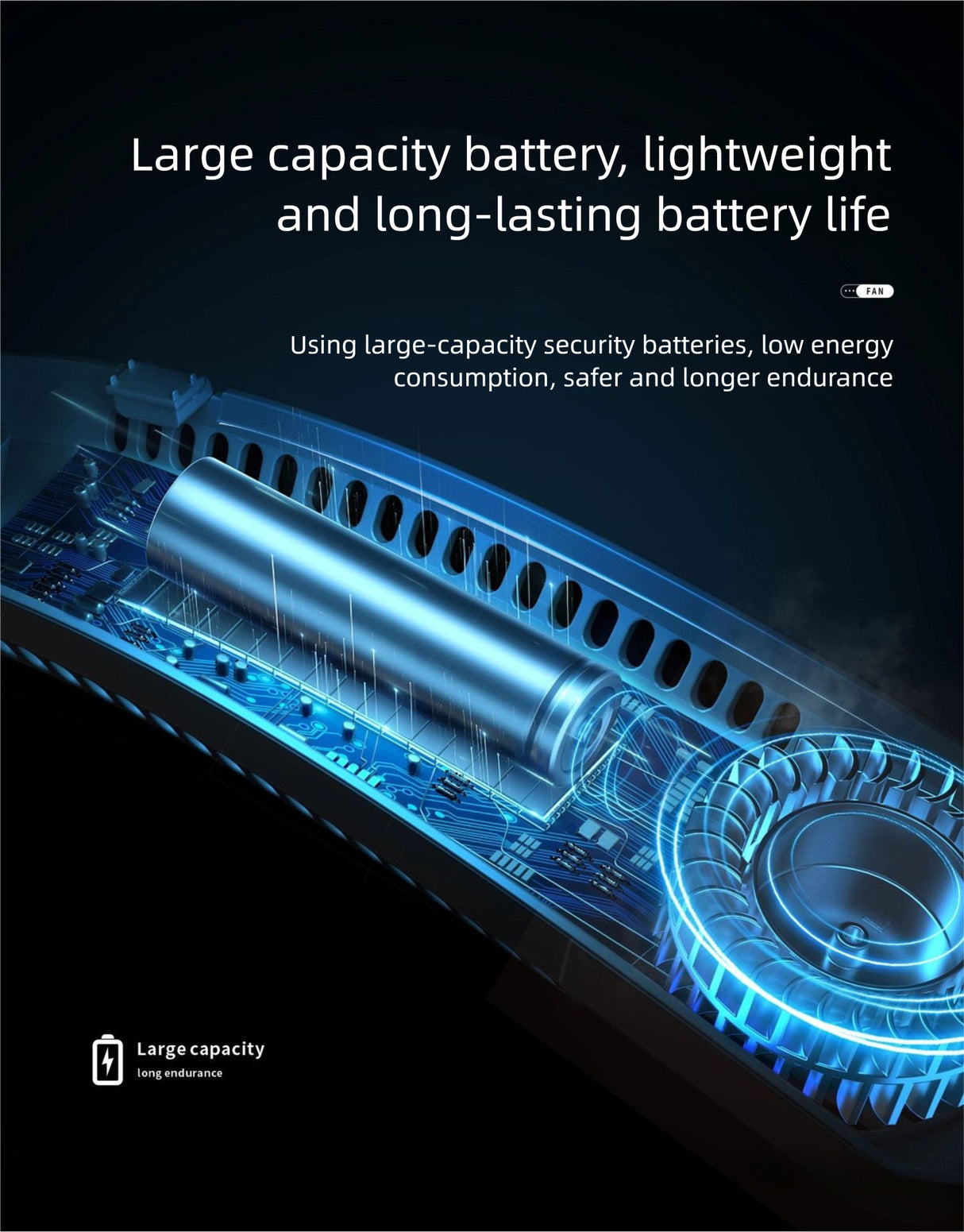 Strailine New Hanging Neck Fan, Portable Personal Cooling Fan, Handheld Bladeless Neck Fan