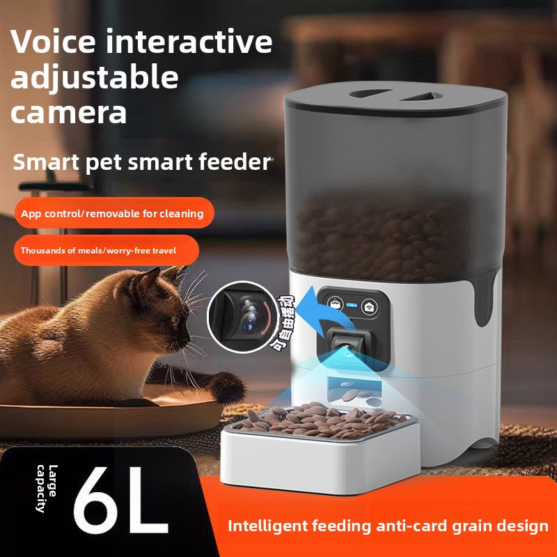 Strailine WiFi Pet Feeder – Automatic Food Dispenser