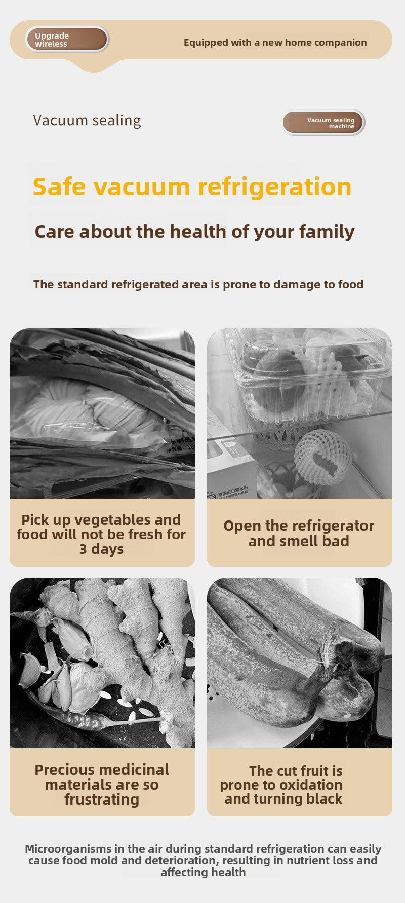 Straline Automatic Vacuum Sealer - Compact Food Preservation System for Home Kitchens