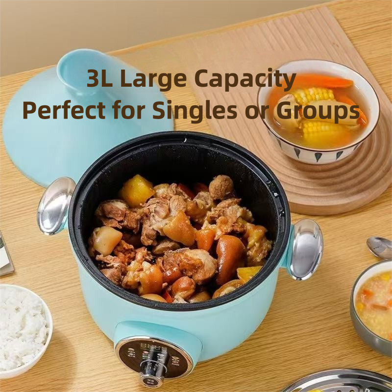 Strailine 3L Electric Tagine Pressure Cooker - Multi-Function Micro Pressure Cooker w/ Steaming