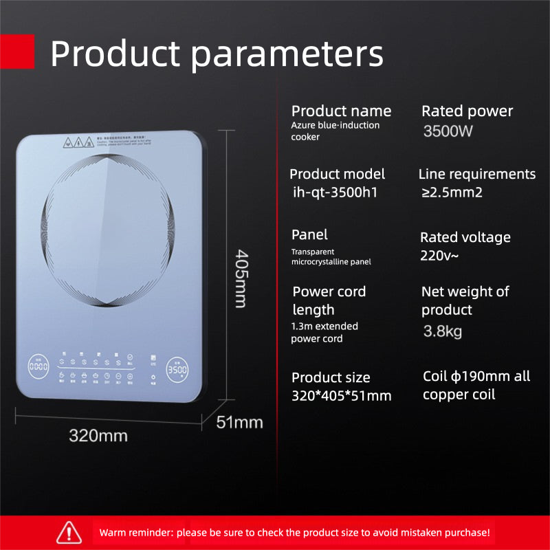 Straline Commercial Induction Cooktop - 3500W Professional Burner