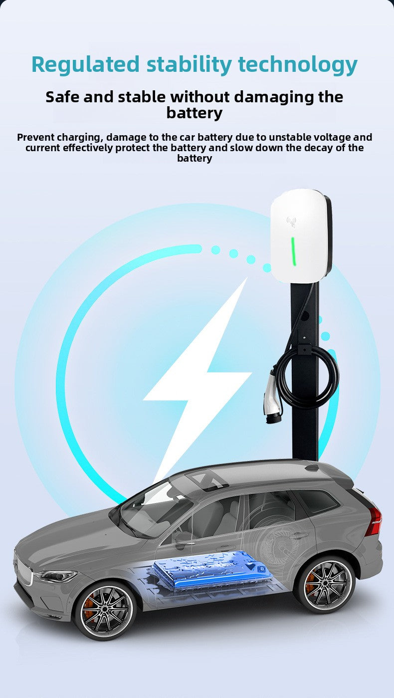 Strailine Smart 7kW EV Charger – 220V with Card & QR Code Access