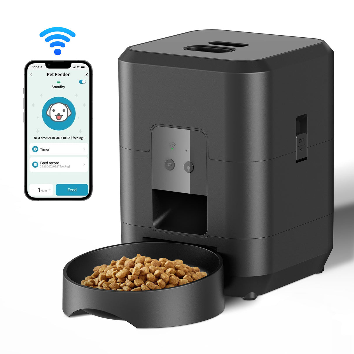 Strailine Smart Pet Feeder with WiFi & Timer