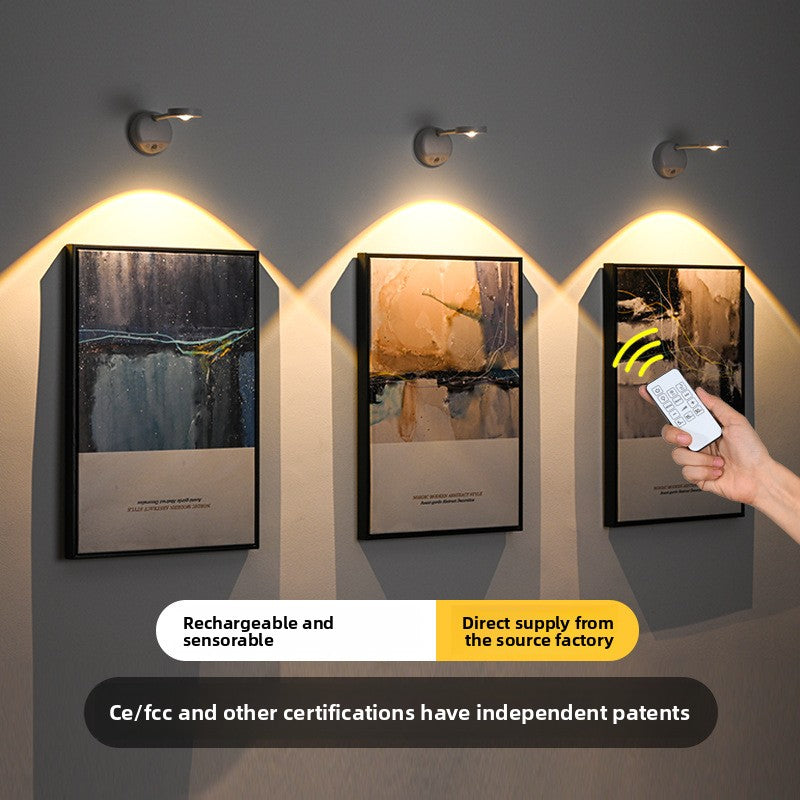 Streline Wireless Indoor Wall LED Spotlight – Smart Motion Sensor Light with Remote