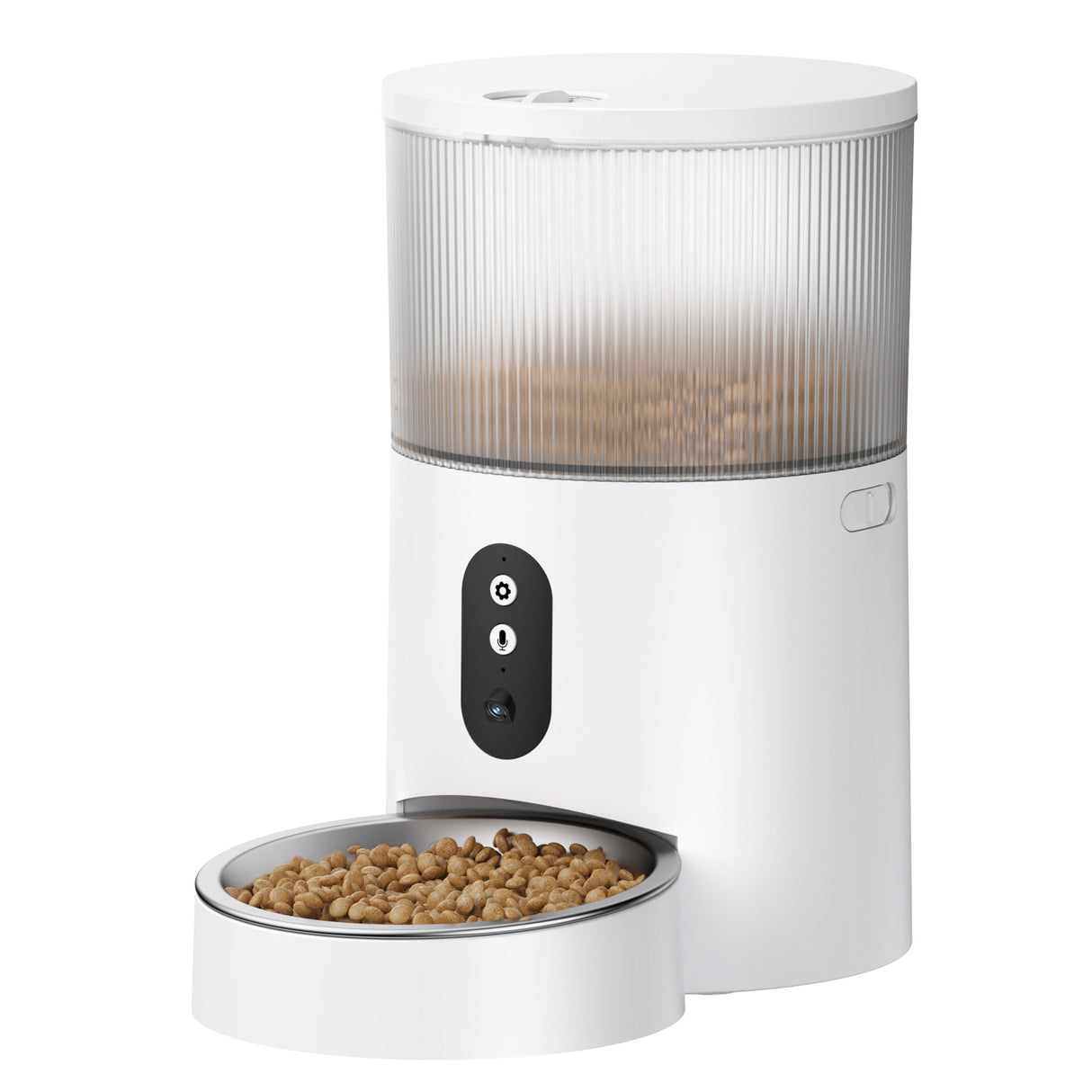 Strailine Smart Pet Feeder for Cross-border Use with Visual and Voice Features, Automatic Feeding Device for Cats and Dogs with Timed and Measured Food Dispensing