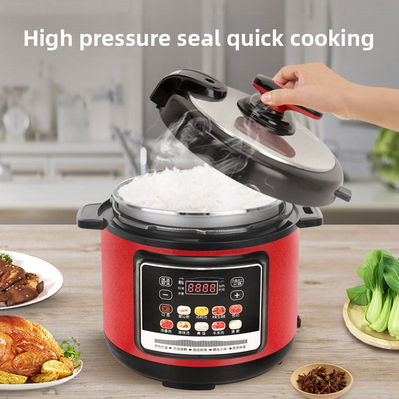 StrailineMultifunctional Electric Pressure Cooker 2.5L 4L 5L 6L Double Pot Large Capacity Electric High Pressure Cooker Electric Rice Cooker