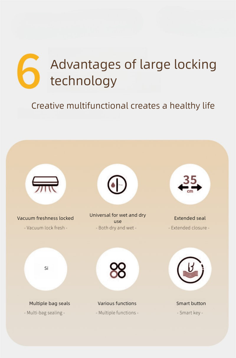 Straline Cordless Vacuum Food Sealer - Preserves Freshness, 1-Touch Auto Seal for Bags