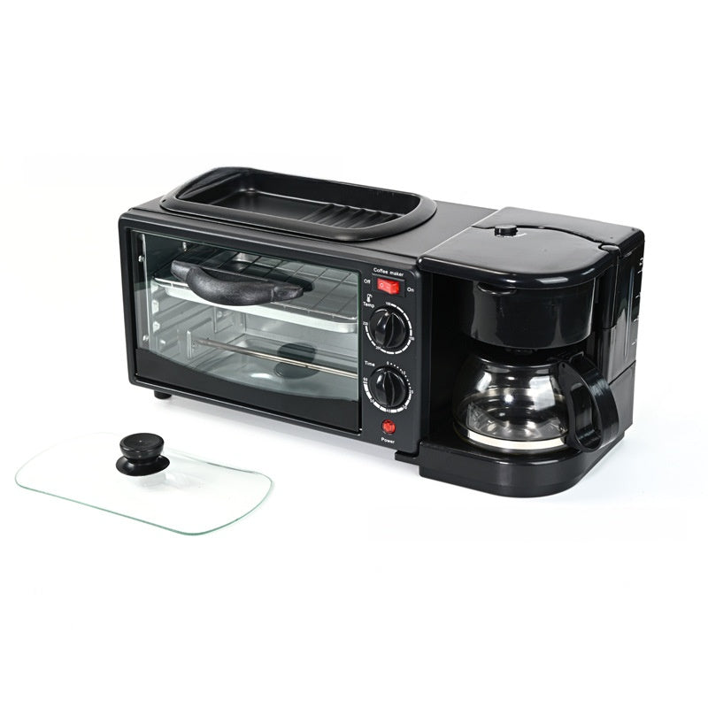 Strailine 3-in-1 Multifunctional Breakfast Machine: Oven, Frying Pan & Coffee Maker
