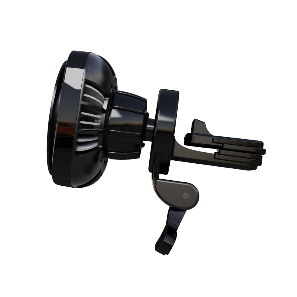 Strailine Magnetic Car Phone Holder,15w Qi Wireless Charging, Cooling Fan, Rgb Light, 360° Adjustable, Auto-Clamp, Strong Suction.