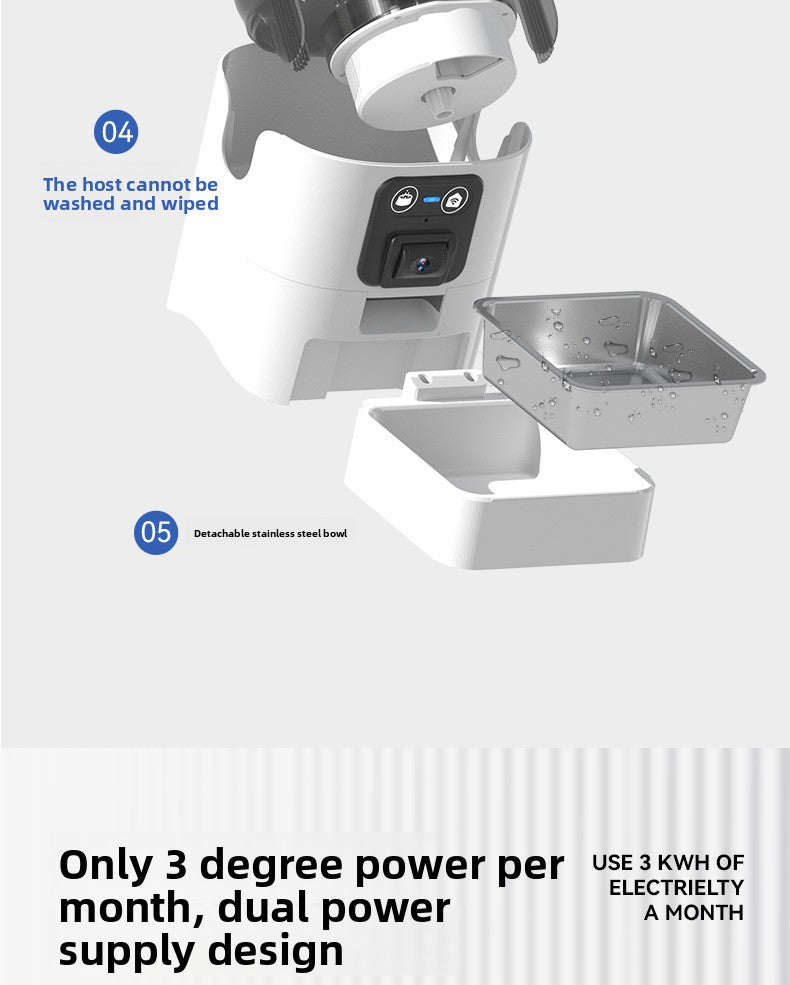 Strailine WiFi Pet Feeder – Automatic Food Dispenser
