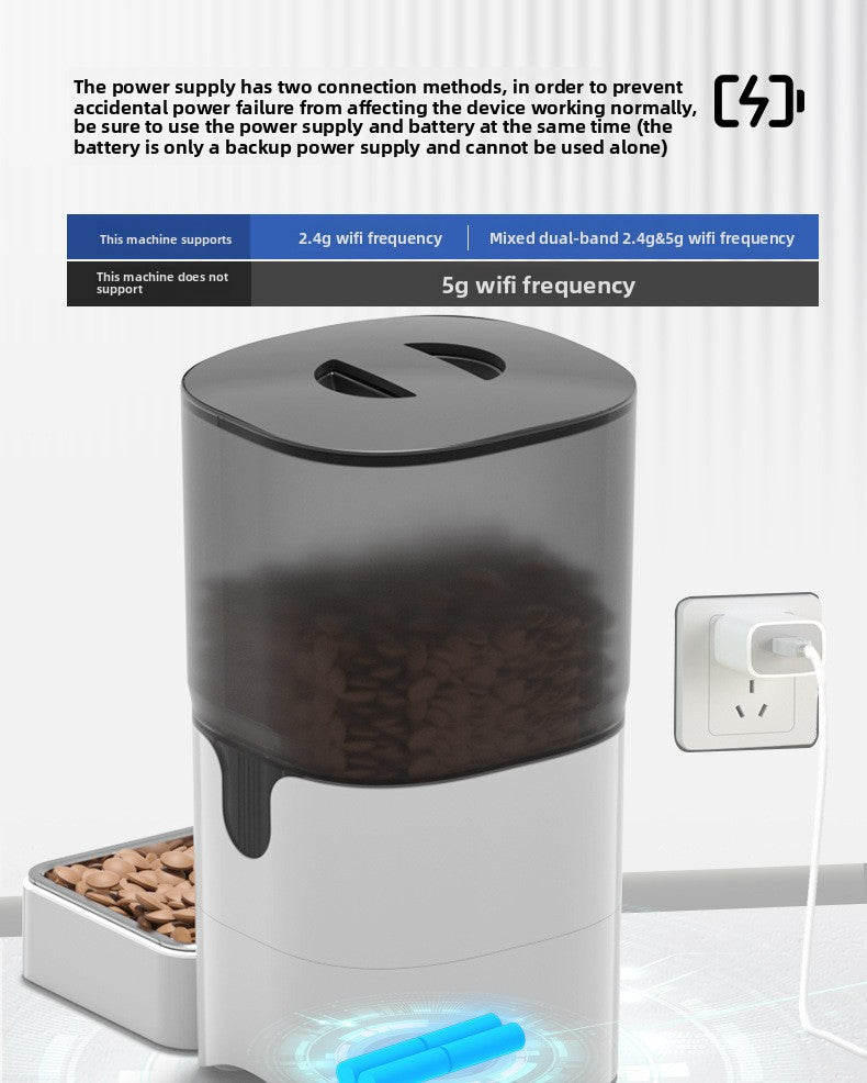 Strailine WiFi Pet Feeder – Automatic Food Dispenser