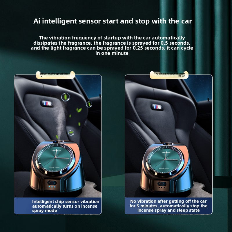 Strailine Auto Spray Car Diffuser – Smart Watch-Style Aromatherapy