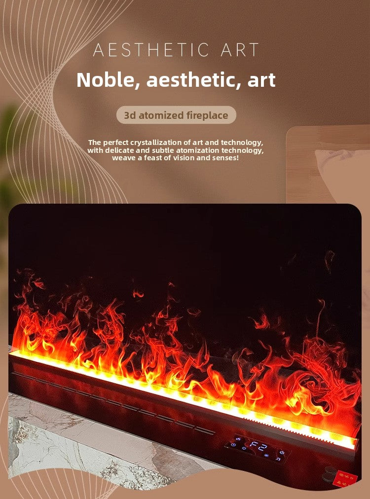 Straline Ultra-Thin Electric Fireplace Humidifier - Home Decor & TV Cabinet Design