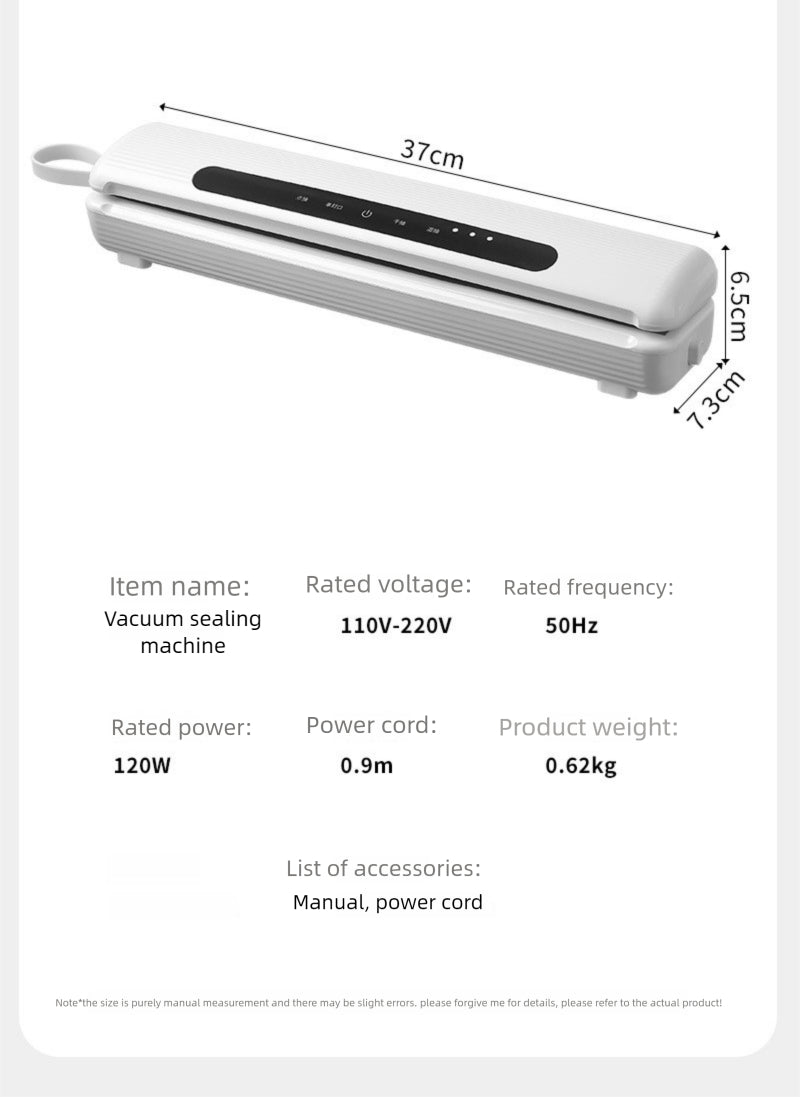 Straline Cordless Vacuum Food Sealer - Preserves Freshness, 1-Touch Auto Seal for Bags
