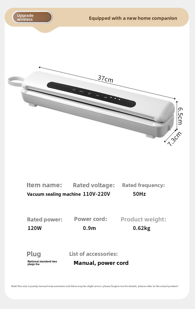 Straline Automatic Vacuum Sealer - Compact Food Preservation System for Home Kitchens