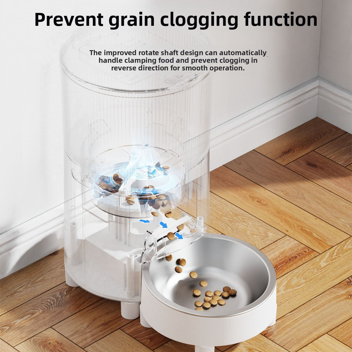 Strailine Smart Pet Feeder for Cross-border Use with Visual and Voice Features, Automatic Feeding Device for Cats and Dogs with Timed and Measured Food Dispensing