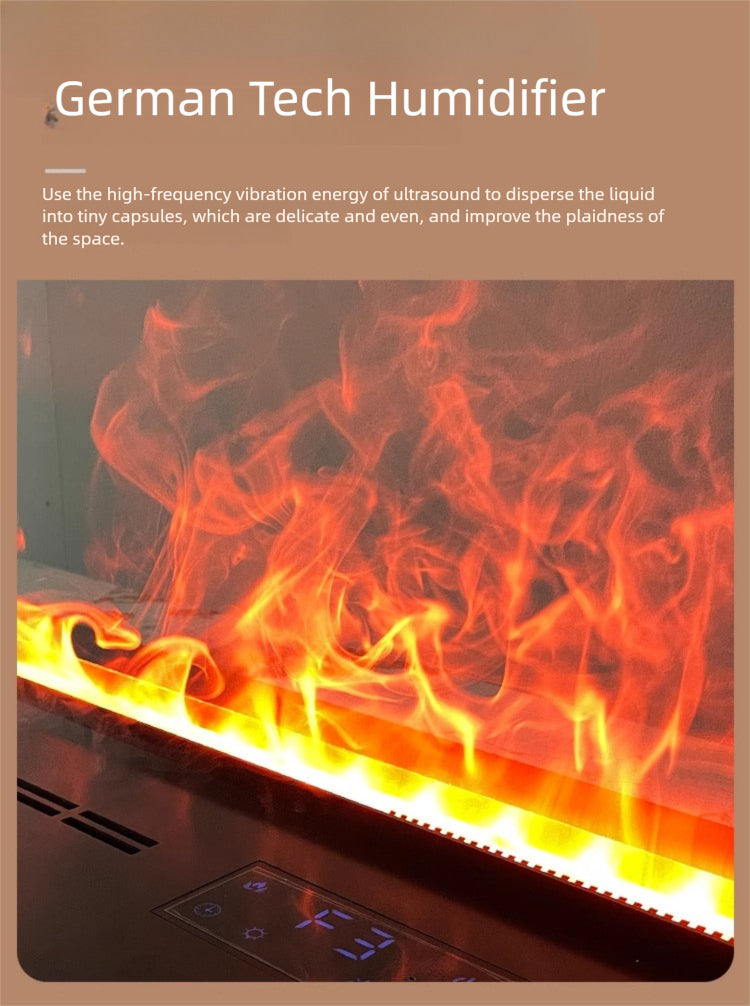 Straline Ultra-Thin Electric Fireplace Humidifier - Home Decor & TV Cabinet Design