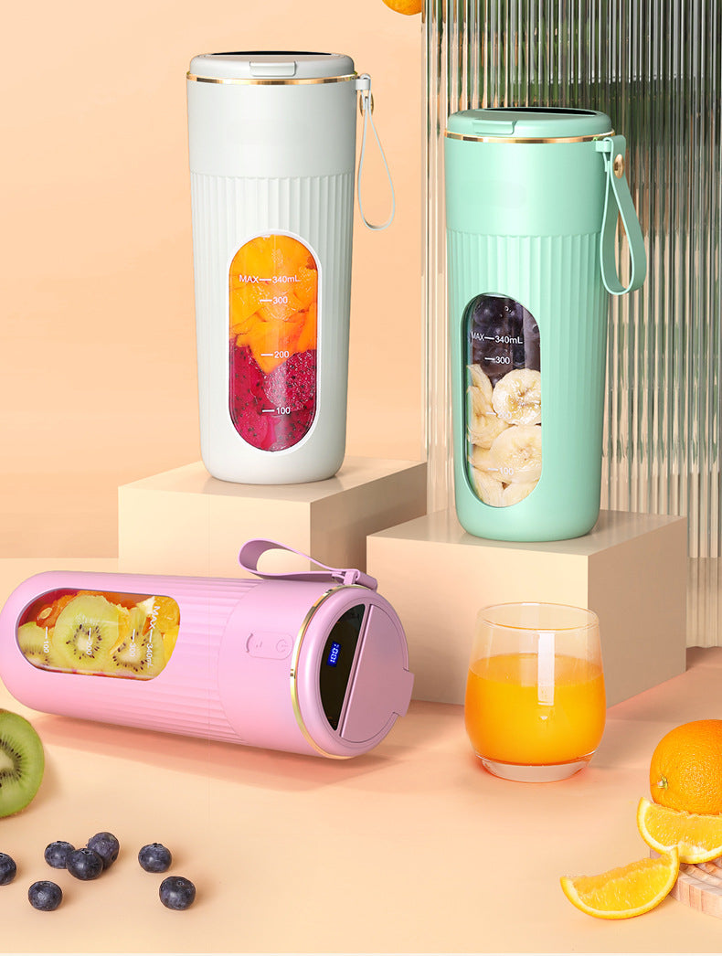 Strailine Portable Mini Juicer – Rechargeable Multi-Function Fruit Blender