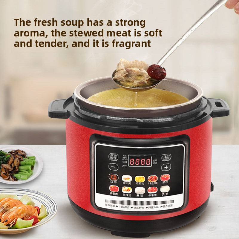 StrailineMultifunctional Electric Pressure Cooker 2.5L 4L 5L 6L Double Pot Large Capacity Electric High Pressure Cooker Electric Rice Cooker