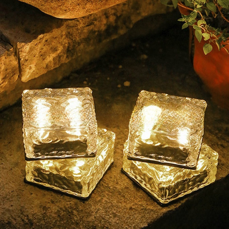 Strailine Solar LED Ice Brick Light – Outdoor Garden & Pathway Decorative Lamp
