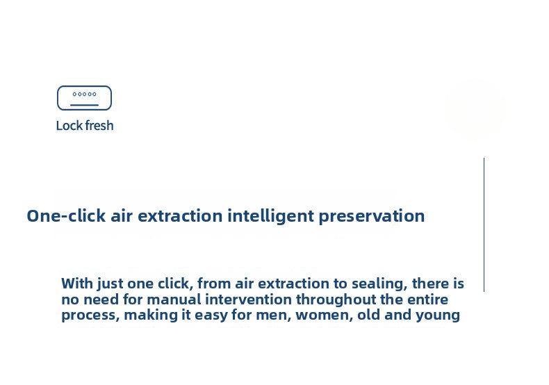 Straline tomatic Vacuum Sealer for Home Use - Universal Bag Compatibility, One-Touch Food Preservation