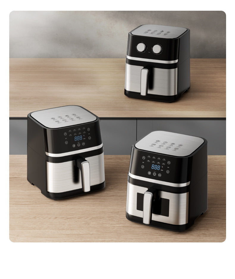 Strailine Multi-Function Air Fryer – Stainless Steel, Large Capacity