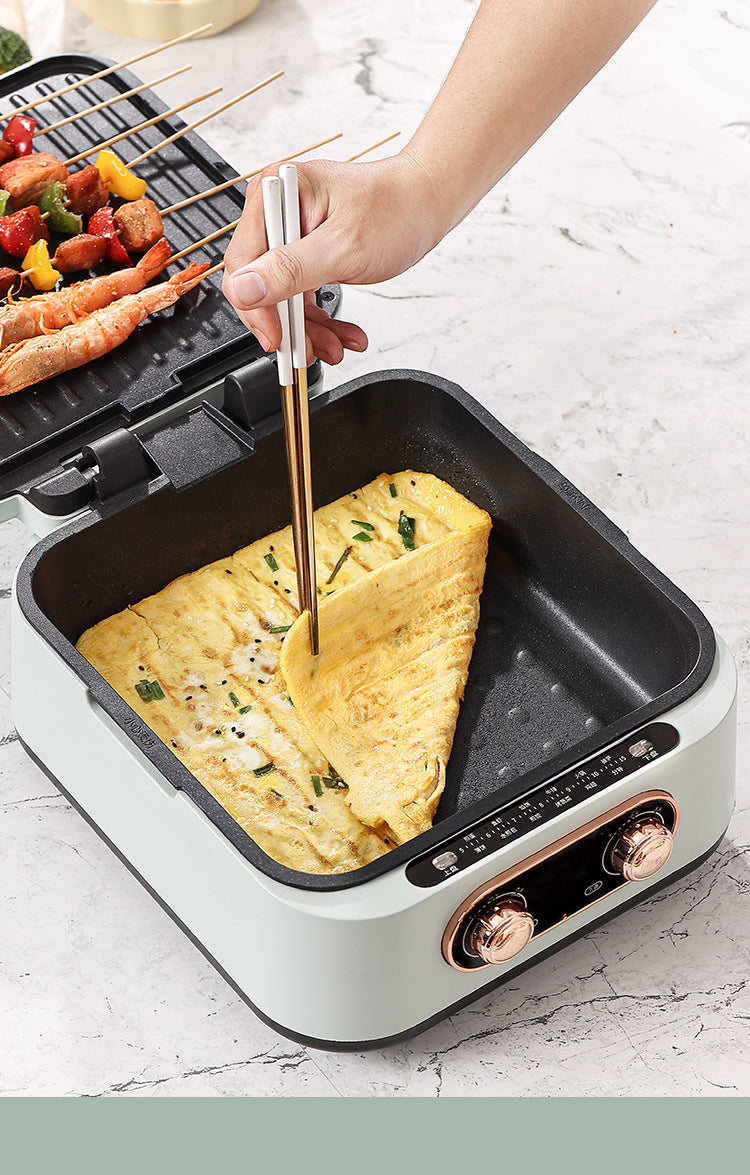 Straline Dual-Sided Electric Griddle - Deep Grill/Pan with Multi-Function Cooking