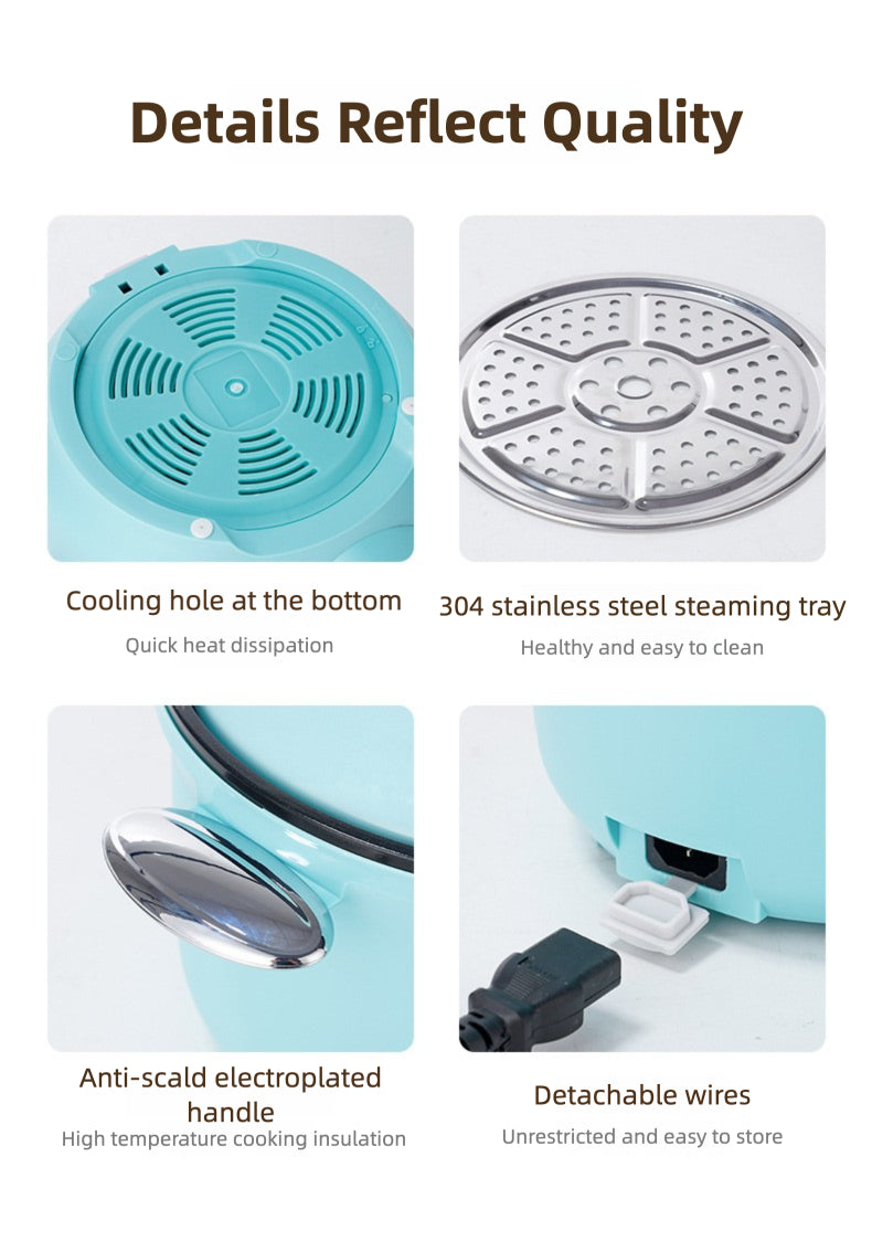 Strailine 3L Electric Tagine Pressure Cooker - Multi-Function Micro Pressure Cooker w/ Steaming