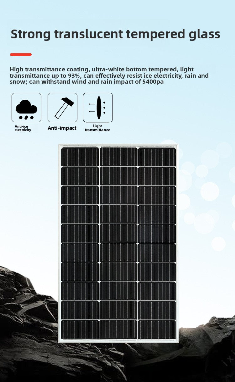 Strailine 12V Monocrystalline Solar Panel – 100W/200W