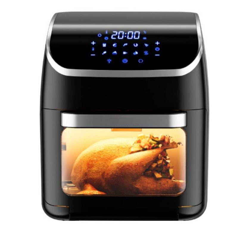 Strailine 12L Rotating Air Fryer Oven – Large Capacity with Viewing Window