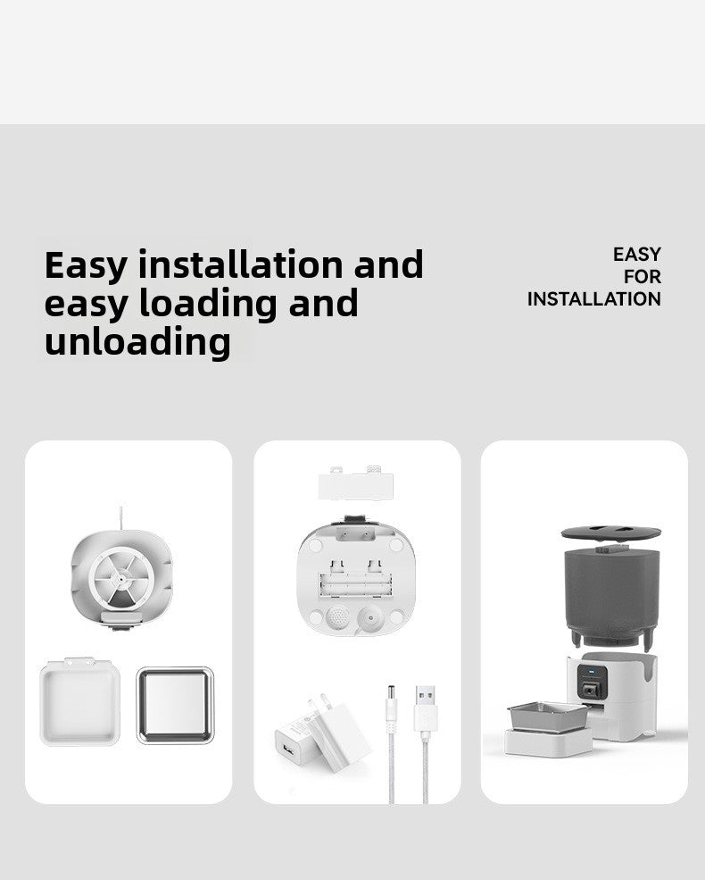 Strailine WiFi Pet Feeder – Automatic Food Dispenser