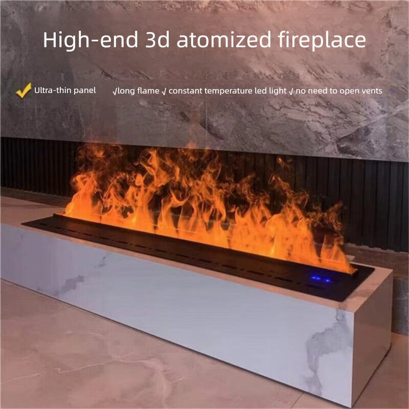 Straline Ultra-Thin Electric Fireplace Humidifier - Home Decor & TV Cabinet Design