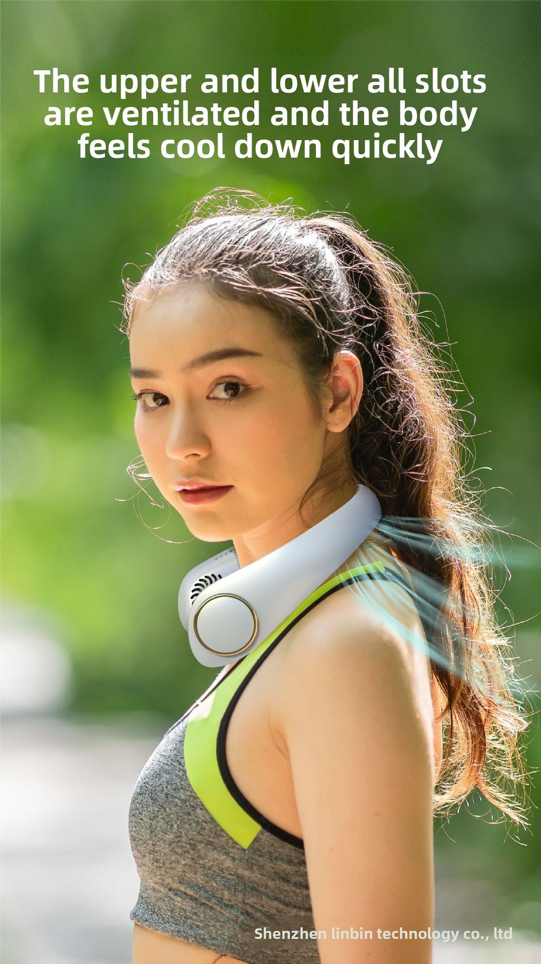 Strailine New Hanging Neck Fan, Portable Personal Cooling Fan, Handheld Bladeless Neck Fan