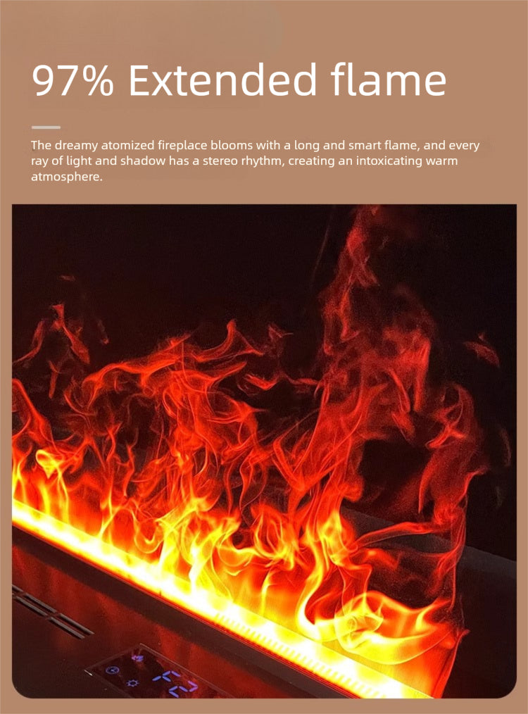 Straline Ultra-Thin Electric Fireplace Humidifier - Home Decor & TV Cabinet Design