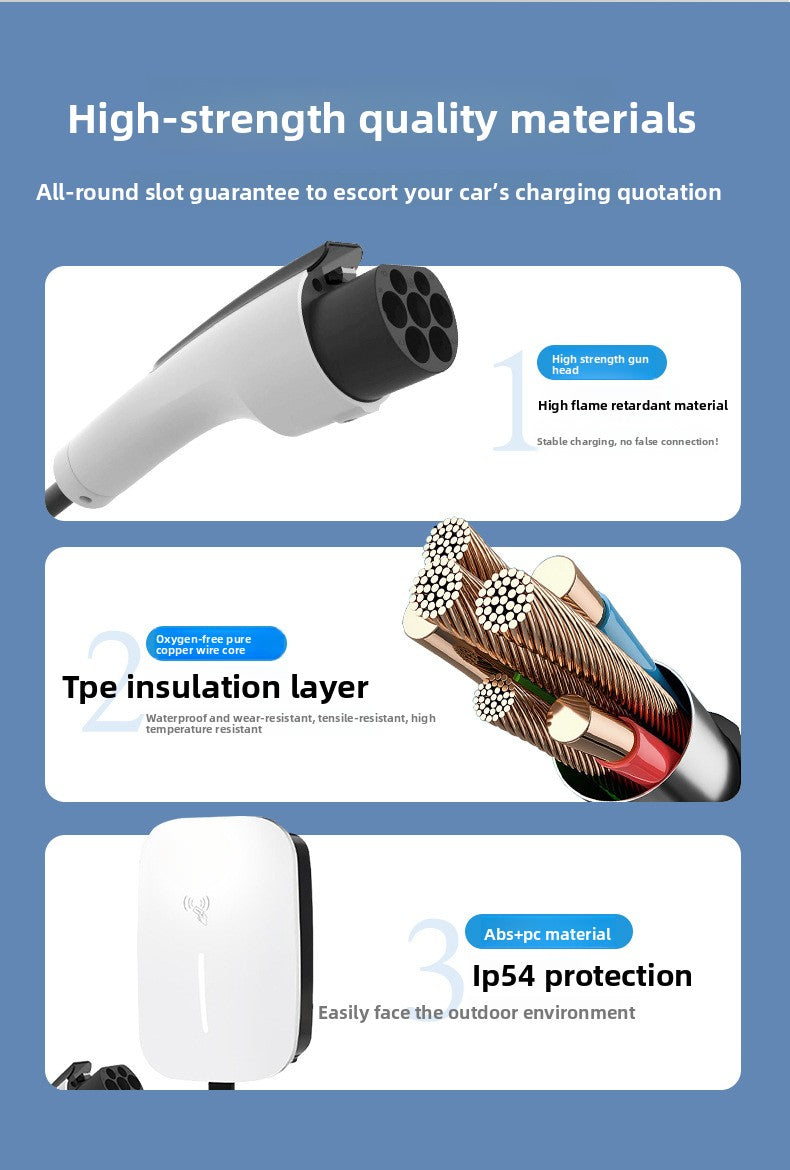 Strailine Smart 7kW EV Charger – 220V with Card & QR Code Access