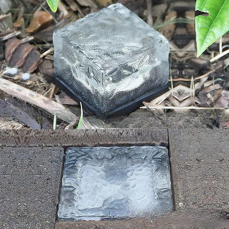 Strailine Solar LED Ice Brick Light – Outdoor Garden & Pathway Decorative Lamp