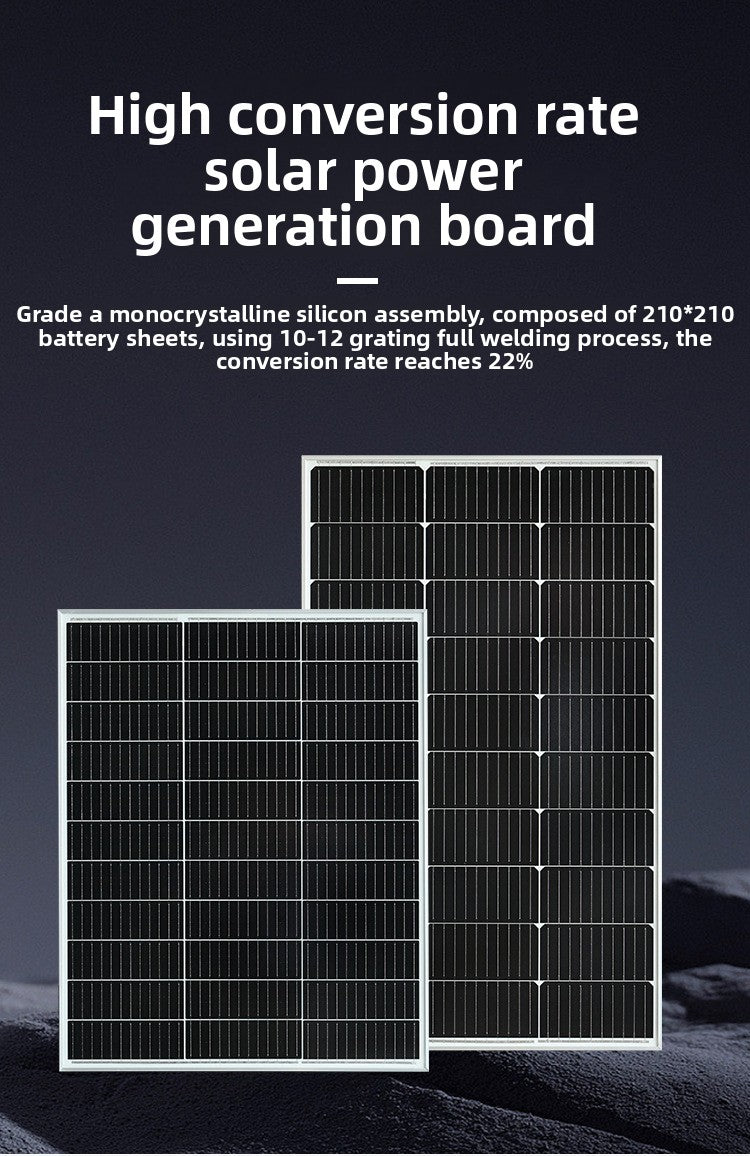 Strailine 12V Monocrystalline Solar Panel – 100W/200W