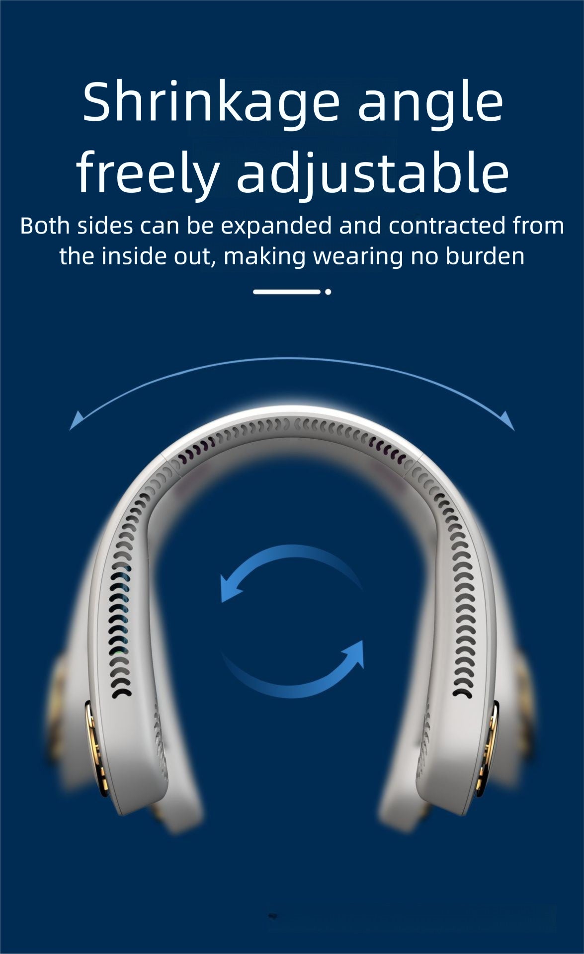 Strailine New Hanging Neck Fan, Portable Personal Cooling Fan, Handheld Bladeless Neck Fan