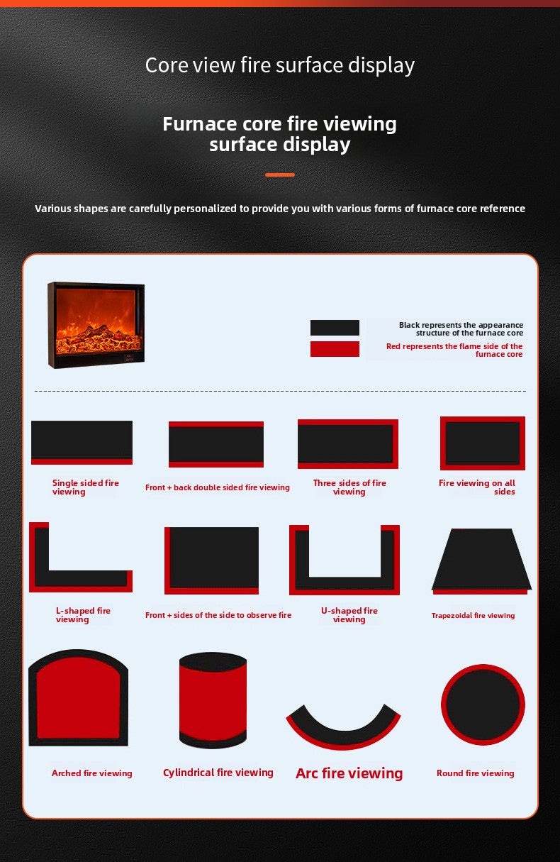 Strailine 3D Mist Fireplace – Compact Electric Heater with Realistic Flame Look