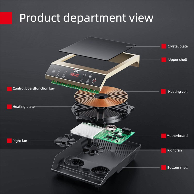 Straline Commercial Induction Cooktop - 3500W Professional Burner