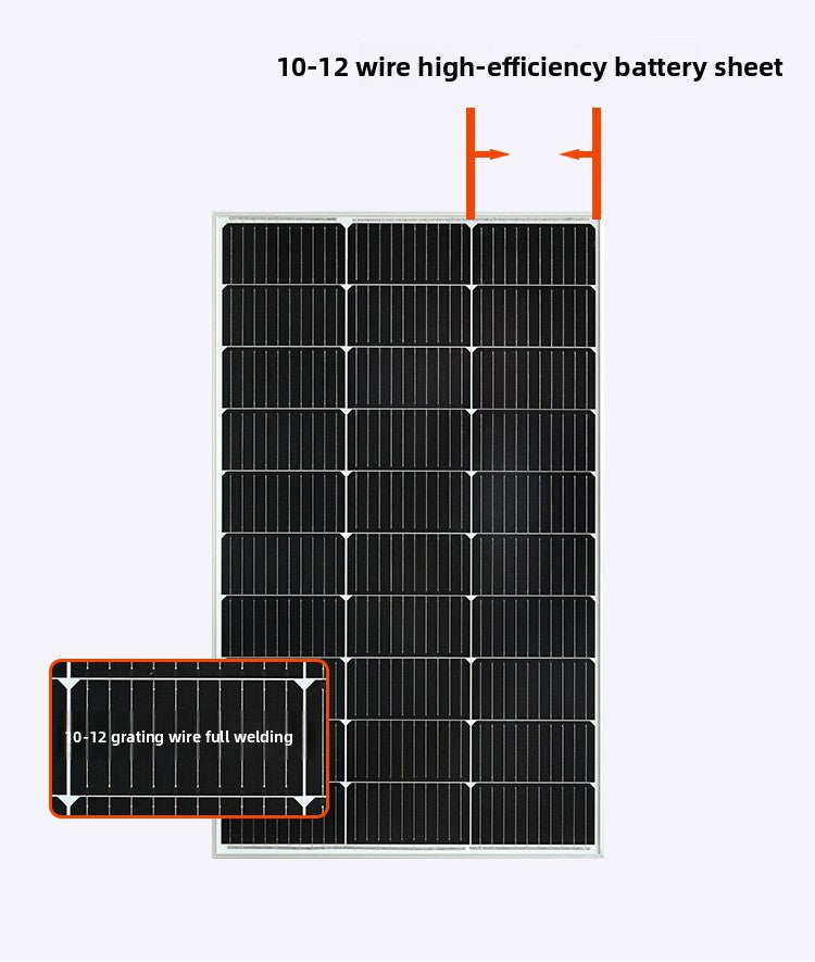 Strailine 12V Monocrystalline Solar Panel – 100W/200W