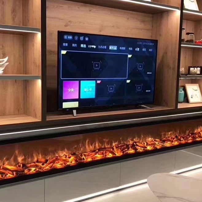 Strailine 3D Mist Fireplace – Compact Electric Heater with Realistic Flame Look