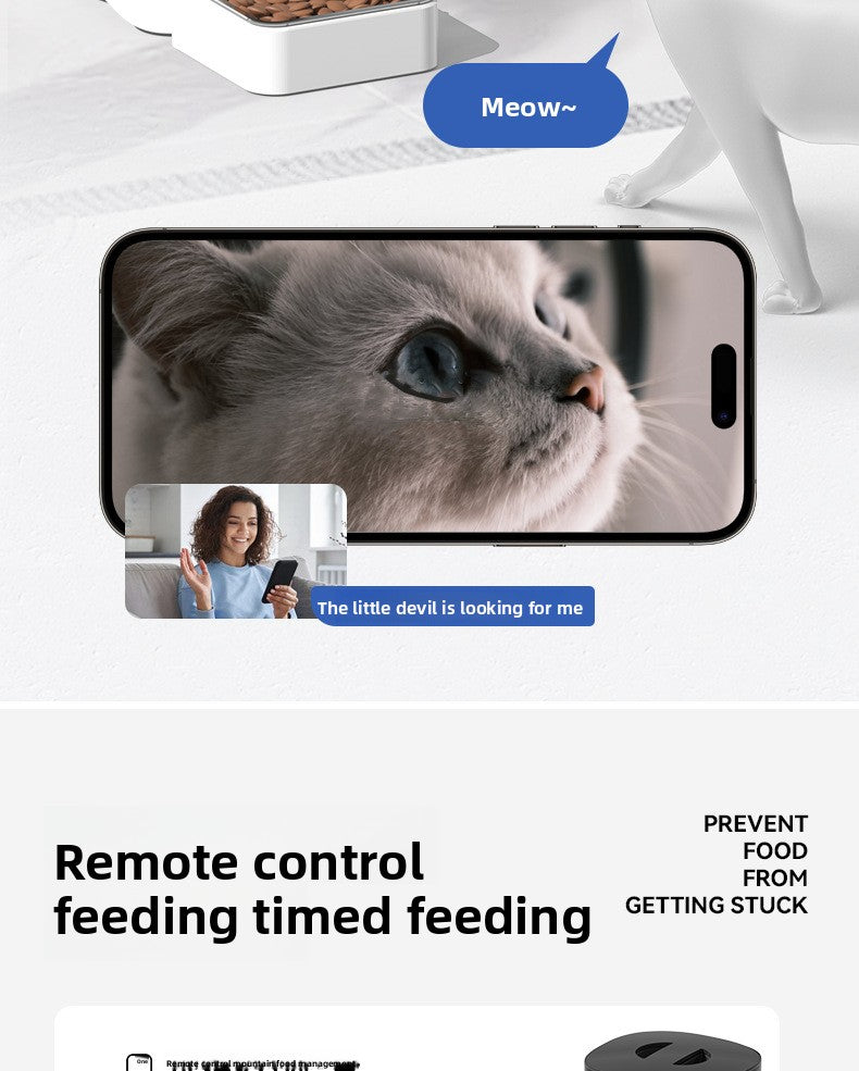 Strailine WiFi Pet Feeder – Automatic Food Dispenser