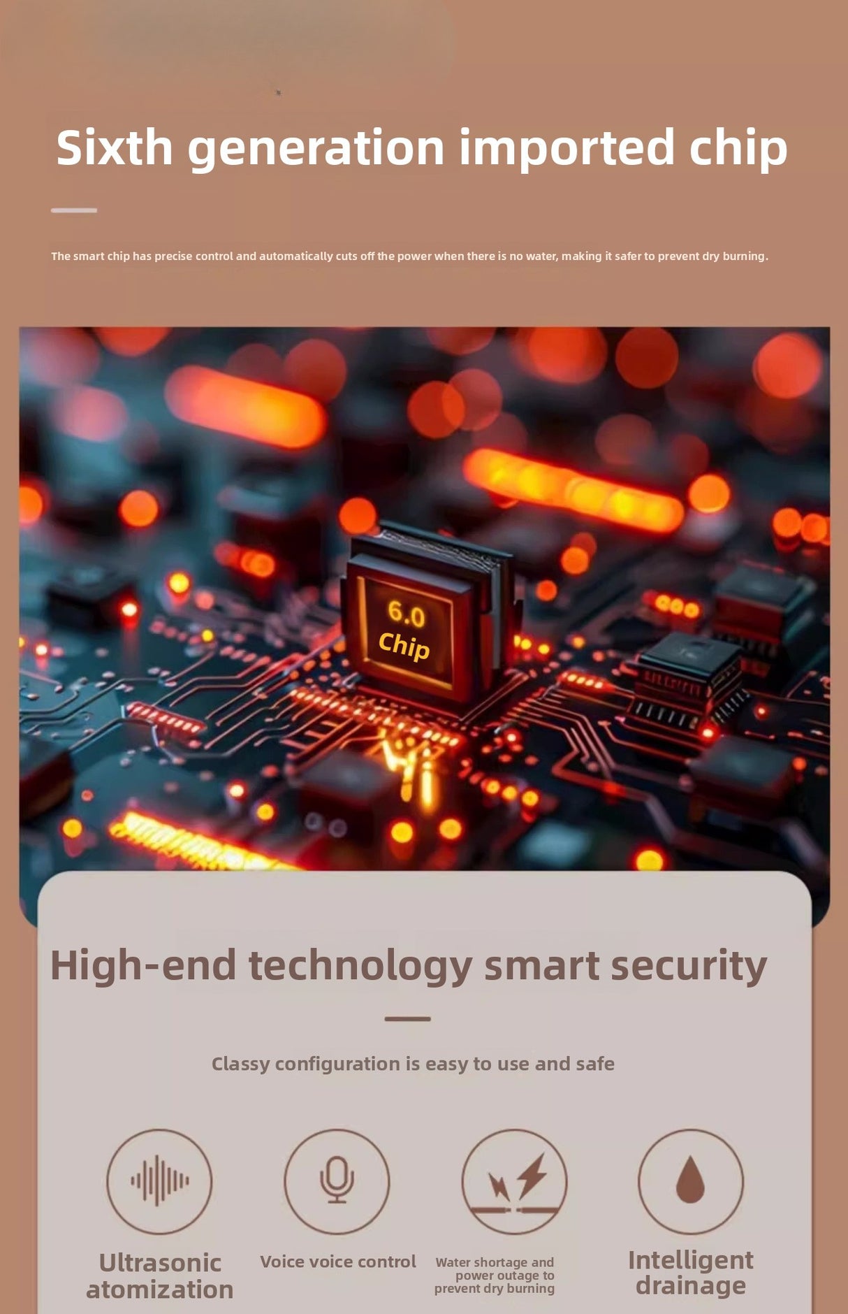 Straline Ultra-Thin Electric Fireplace Humidifier - Home Decor & TV Cabinet Design